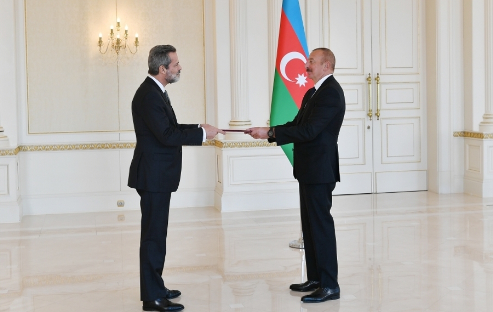 President Ilham Aliyev received credentials of incoming Portuguese ambassador