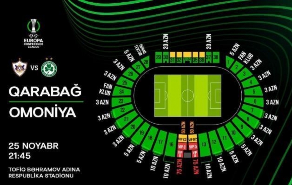 Bu gün “Qarabağ” UEFA Konfrans Liqasında beşinci oyununu keçirəcək