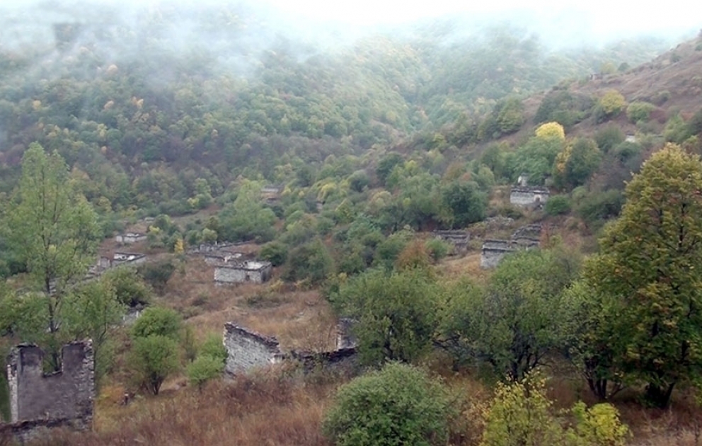 Video footage of the village of Gilinjli of the Kalbajar region