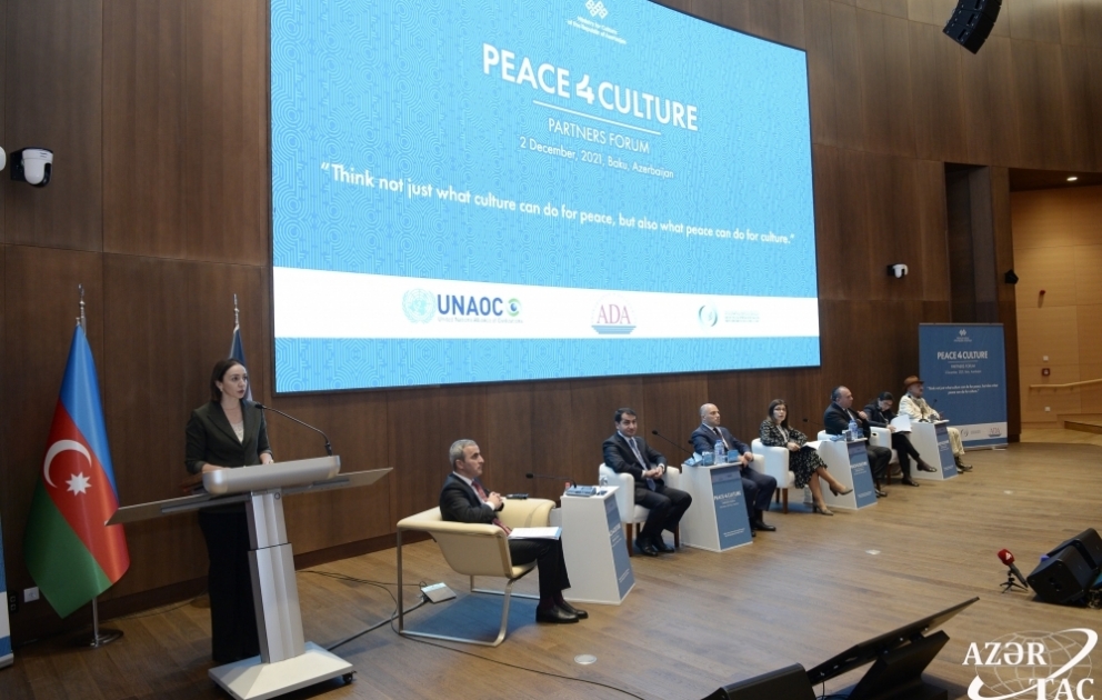 Bakıda “Mədəniyyət naminə sülh” qlobal kampaniyasının Tərəfdaşlar Forumu işə başlayıb