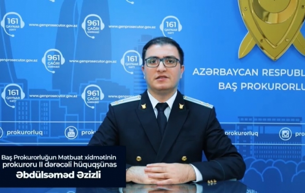 #prokurorluqdanizah həştəqi altında təqdim olunan növbəti videoçarxda amnistiya ilə bağlı məlumat verilib