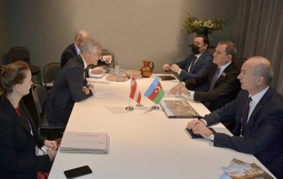 Azərbaycan xarici işlər naziri avstriyalı həmkarı ilə görüşüb