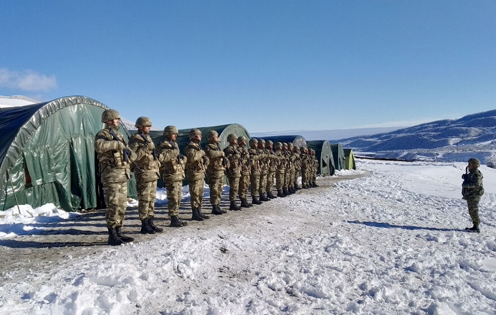 Komando hərbi hissəsində taktiki təlim keçirilib