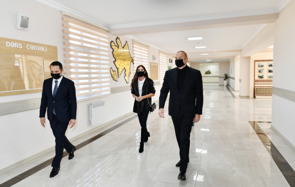 Heydər Əliyev Fondu tərəfindən Qubanın Birinci Nügədi kəndində yeni məktəb inşa edilib