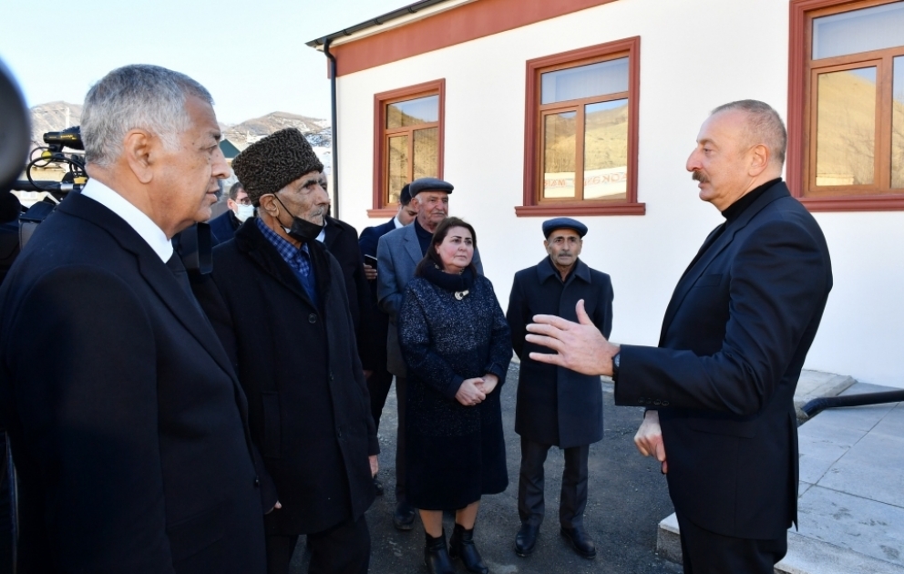 Qubanın Qonaqkənd qəsəbəsində aparılan yenidənqurma işləri ilə tanışlıq