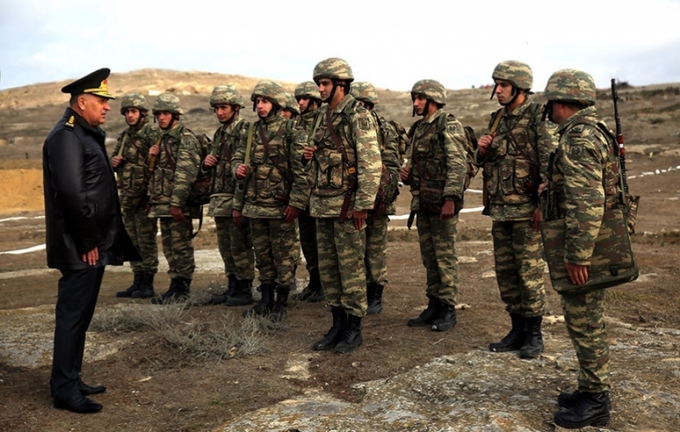 The Chief of the General Staff of the Azerbaijan Army met with the personnel of the Military Academy