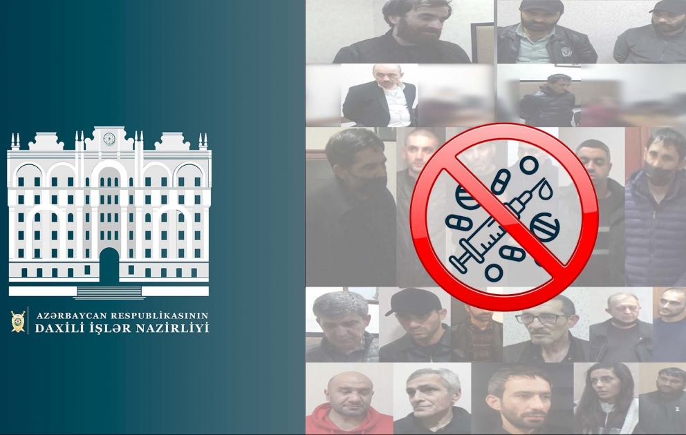 Baş Narkotiklərlə Mübarizə İdarəsi narkotiklərin satışını həyata keçirən 22 nəfəri saxlayıb