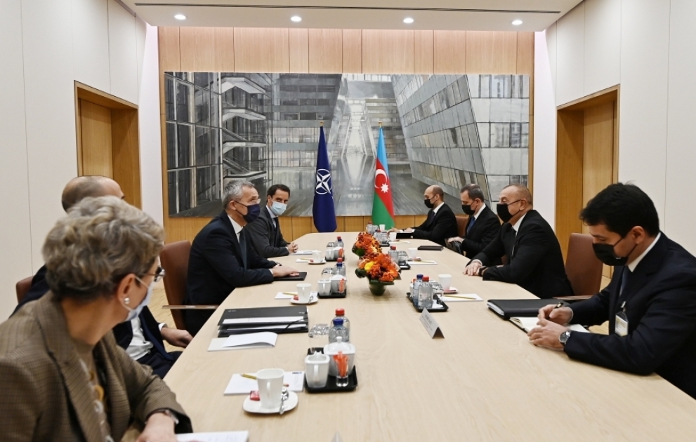 President Ilham Aliyev and NATO Secretary General Jens Stoltenberg met in Brussels