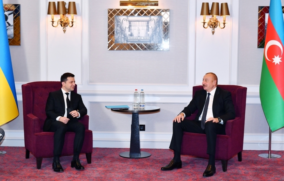 Bruxelles : le président Ilham Aliyev s’entretient avec son homologue ukrainien Volodymyr Zelensky