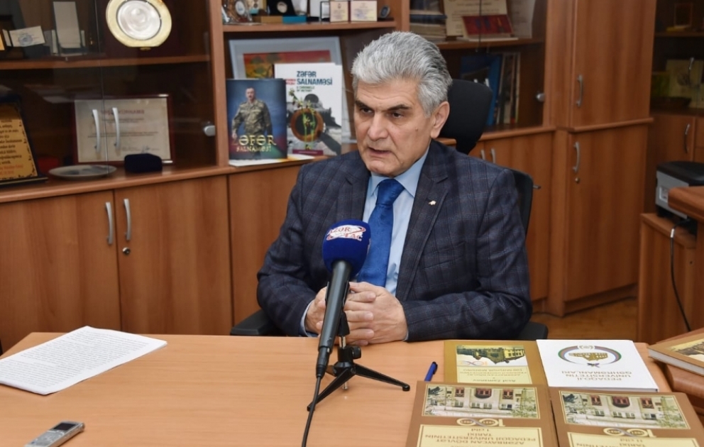 Rektor Cəfər Cəfərov: Pedaqoji Universitetin 100 illik yubileyini qalib xalqın nümayəndələri olaraq qürur hissi ilə qeyd edirik