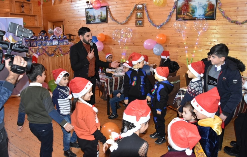 Yevlaxda şəhid və qazı övladları üçün bayram şənliyi təşkil edilib