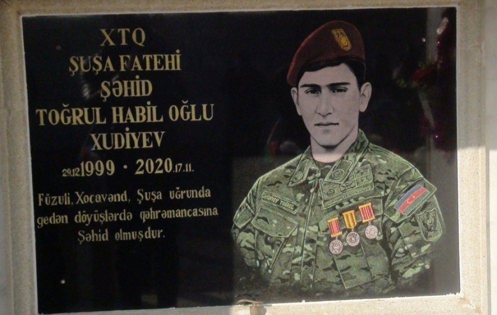 Beyləqanda şəhid Toğrul Xudiyevin xatirəsi anılıb