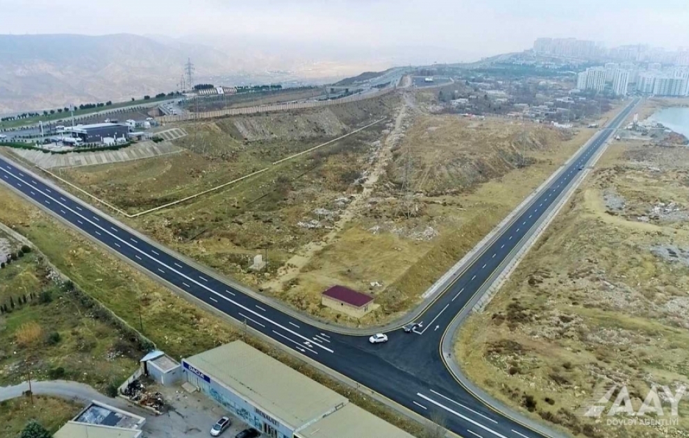 Yasamal rayonunda yeni yol inşa olunub