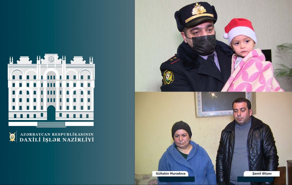 Sabunçu rayonunda oğurlanan 2 yaşlı uşaqla bağlı cinayət işi başlanılıb