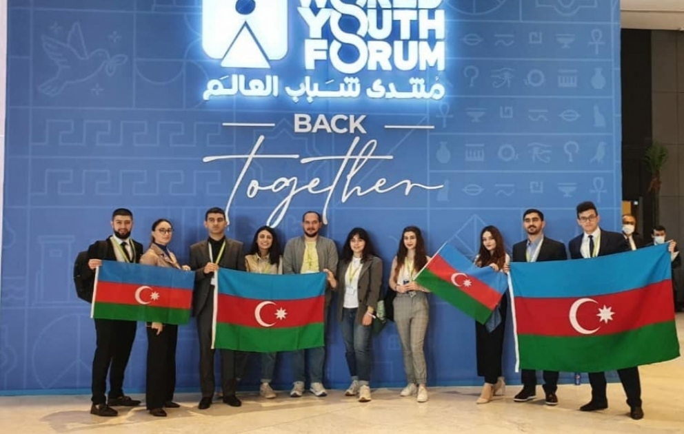 Azərbaycanlı gənclər Misirdə keçirilən IV Dünya Gənclər Forumunda iştirak edirlər