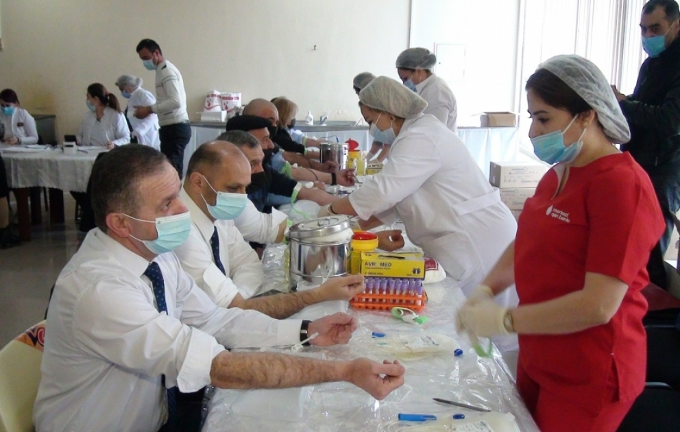 Sabirabadda qanvermə aksiyası keçirilib