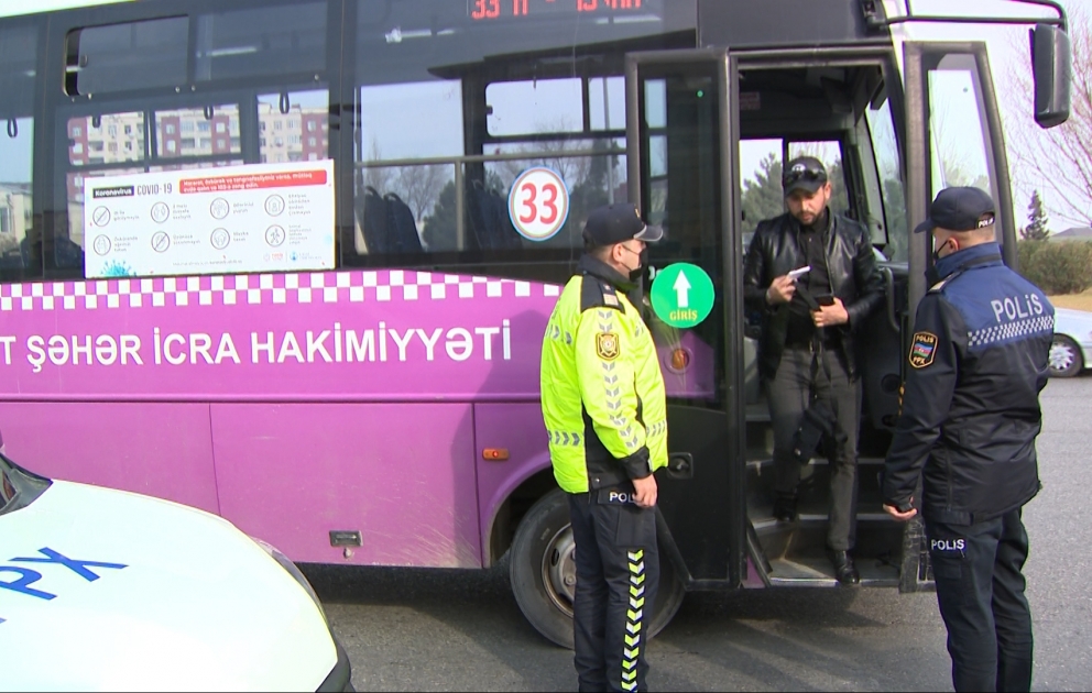 Sumqayıtda keçrilən reyddə ictimai nəqliyyatda karantin qaydalarını pozan 39 nəfər cərimə edilib