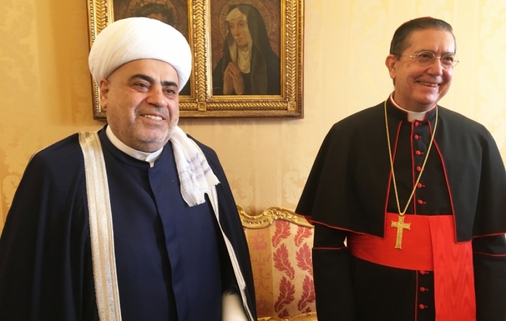 Şeyxülislam Allahşükür Paşazadə Vatikanın Dinlərarası Dialoq üzrə Pontifik Şurasının prezidenti ilə görüşüb