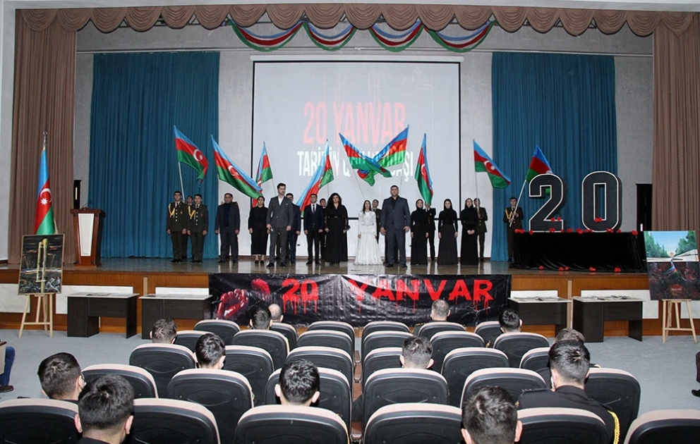 20 Yanvar faciəsinin ildönümü ilə əlaqədar Azərbaycan Ordusunda silsilə tədbirlər keçirilib