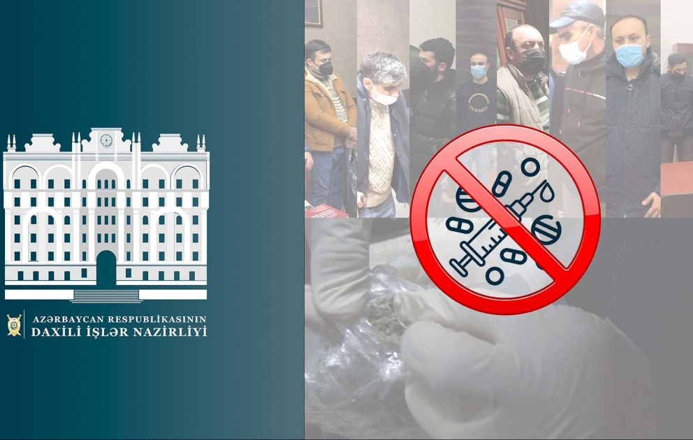 Yasamal rayonunda 8 nəfərdən 25 kiloqramdan artıq narkotik vasitə götürülüb