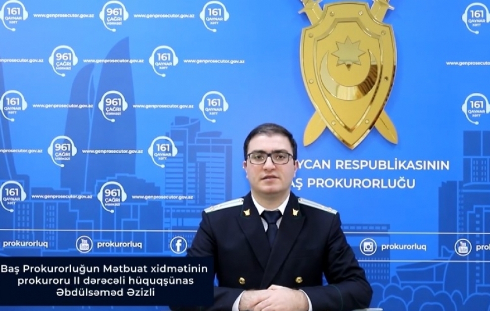 #prokurorluqdanizah: Növbəti videoçarxda “İştirakçılıq nədir?” sualı cavablandırılıb