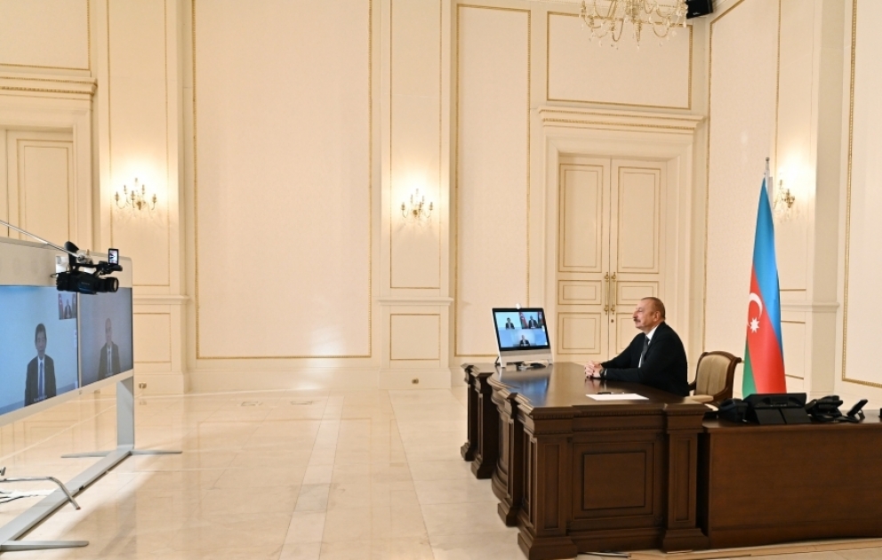 Le président azerbaïdjanais s’entretient en visioconférence le Secrétaire général de l’Organisation mondiale des douanes