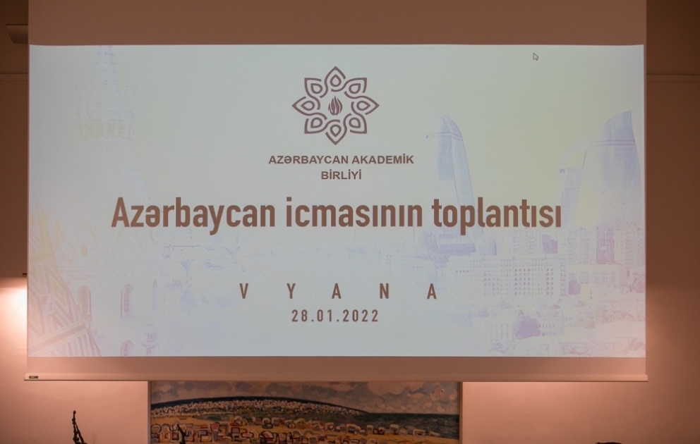 Azərbaycan Akademik Birliyinin yenidən təşkilatlanmadan sonra Vyanada Azərbaycan icması ilə görüşü keçirilib