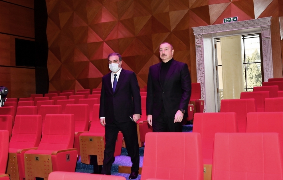 President Ilham Aliyev attended inauguration of new building of Ganja State Drama Theatre
