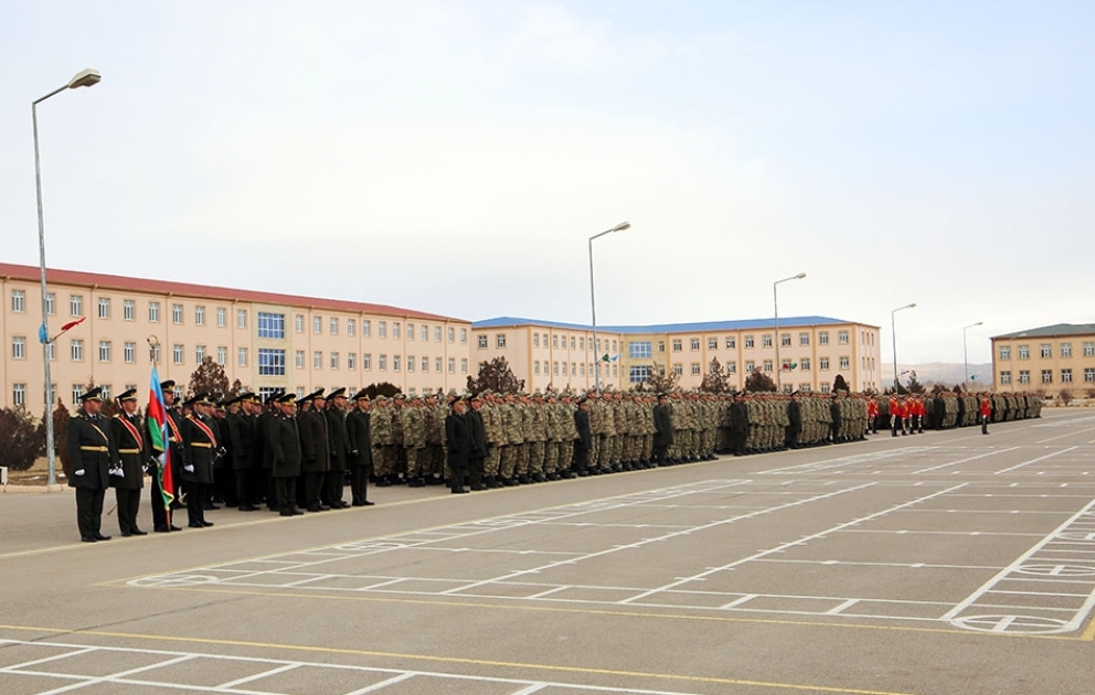 Naxçıvan Qarnizonu Qoşunlarında gənc əsgərlərin andiçmə mərasimləri keçirilib