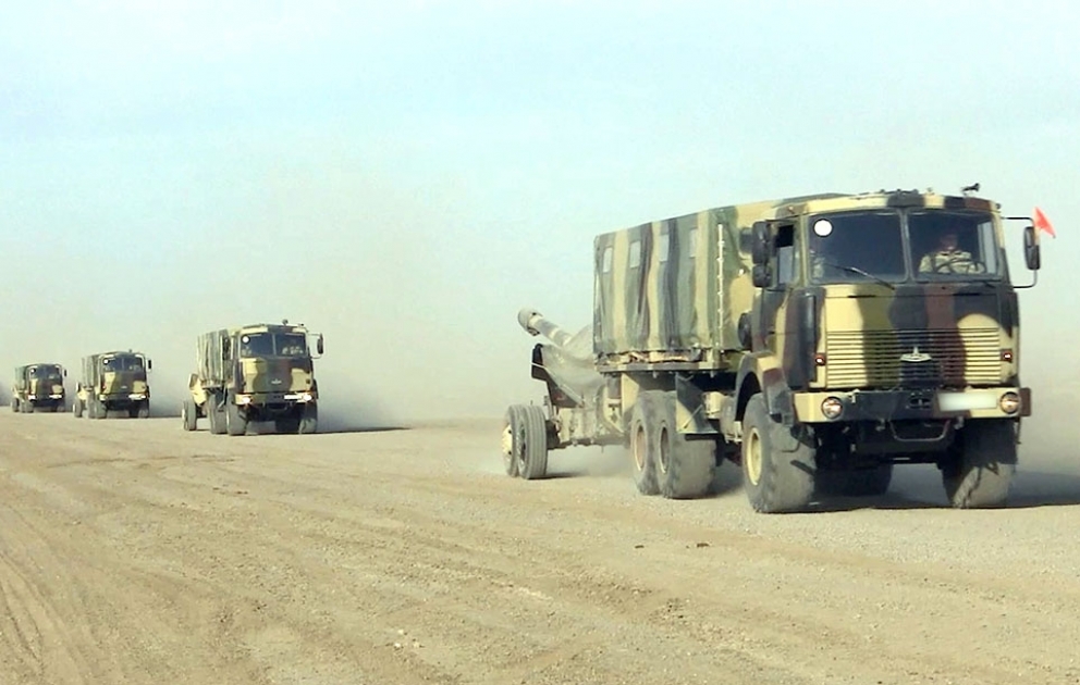 Training sessions of the new training period are held with artillery units