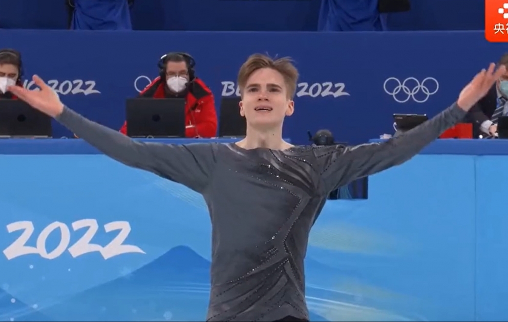 Azerbaijani figure skater Vladimir Litvintsev reaches next stage at Beijing 2022