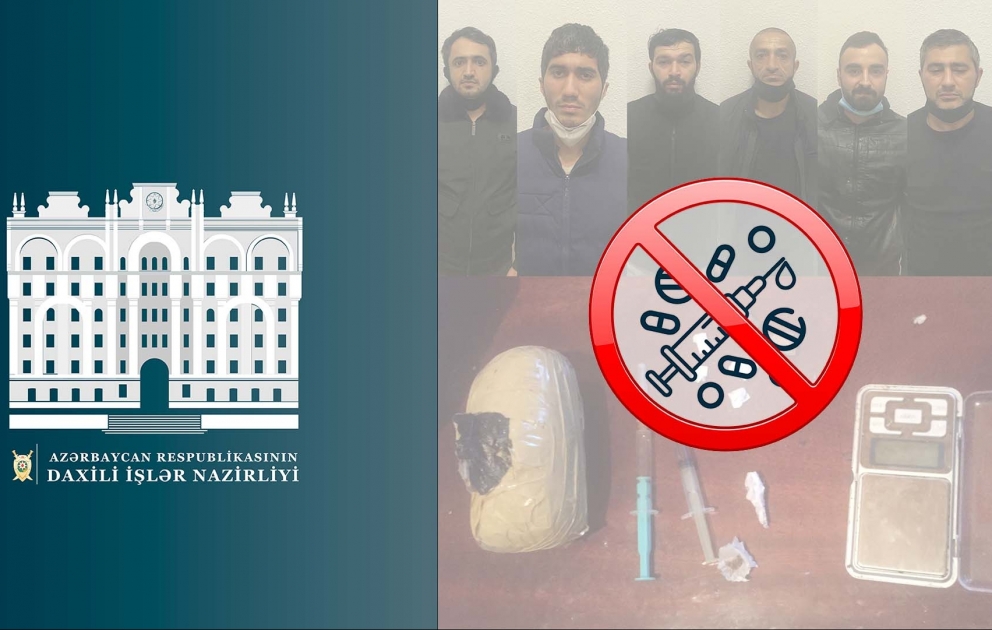 Narkokuryerliyə cəlb edilən 6 nəfər saxlanılıb