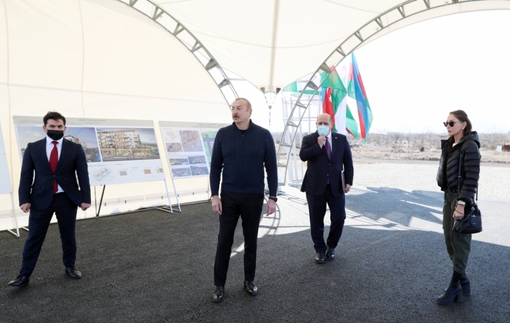 Foundation stone for 209-apartment new residential complex was laid in Aghdam