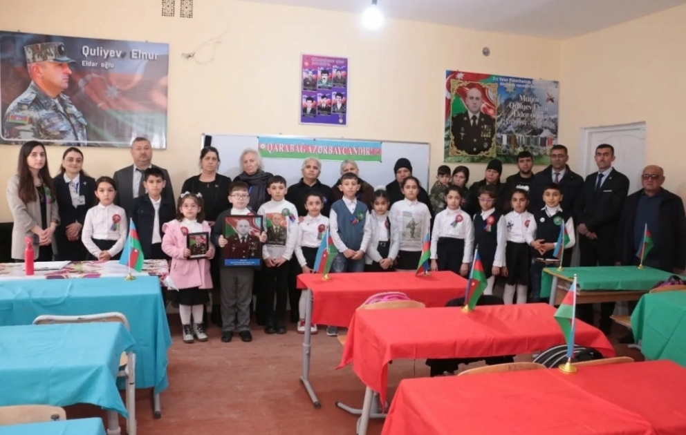 Füzulidə Vətən müharibəsi şəhidlərinin adları sinif otaqlarına verilib