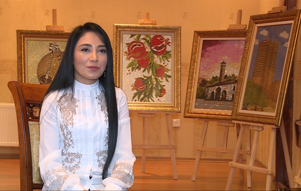 Svarovski qaşlar və kristallardan hazırlanan əl işləri