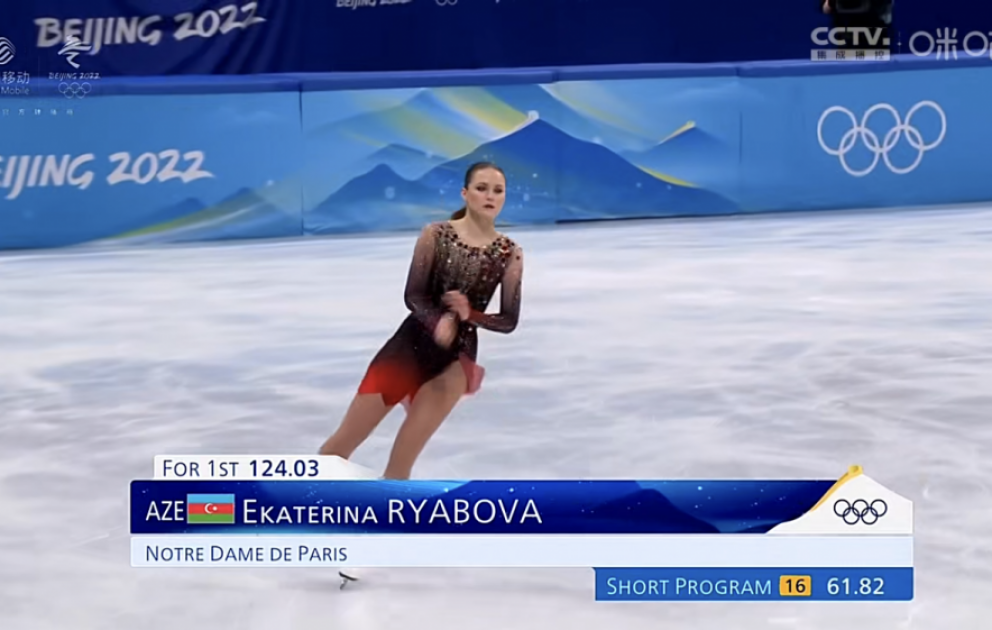 Azərbaycan təmsilçisi Yekaterina Ryabova “Pekin-2022”nin final mərhələsində çıxış edib