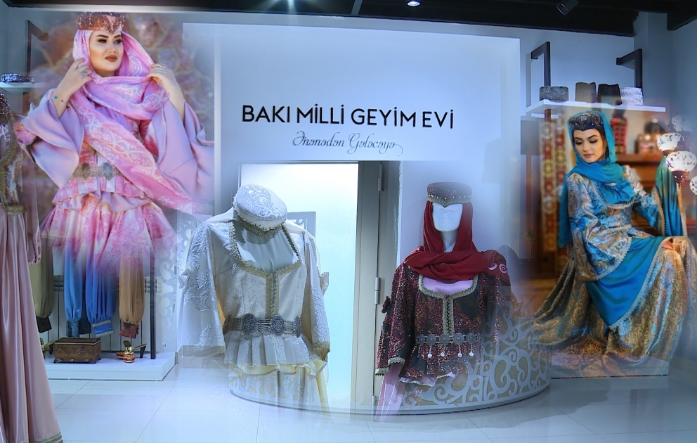 Qarabağ-Şuşa milli üslubunu özündə əks etdirən gözoxşayan geyimlər -  Bakı Milli Geyim Evindən videoreportaj