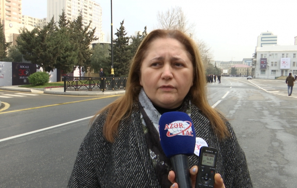 Aynur Sofiyeva:Xocalı faicəsi bəşəriyyətə qarşı törədilən ən ağır cinayətdir