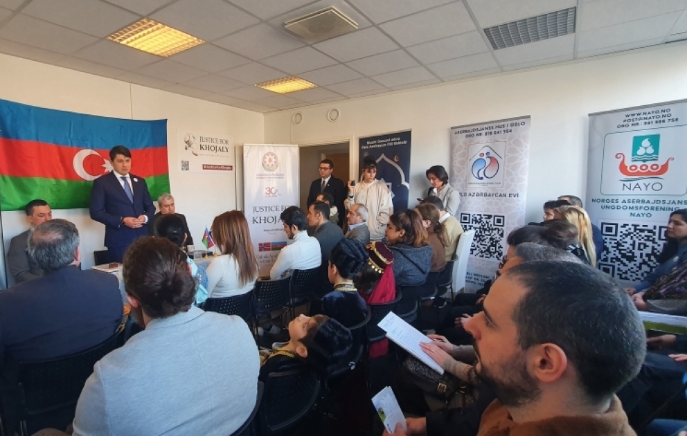 Norveçin paytaxtı Osloda Xocalı faciəsi qurbanlarının xatirəsi anılıb