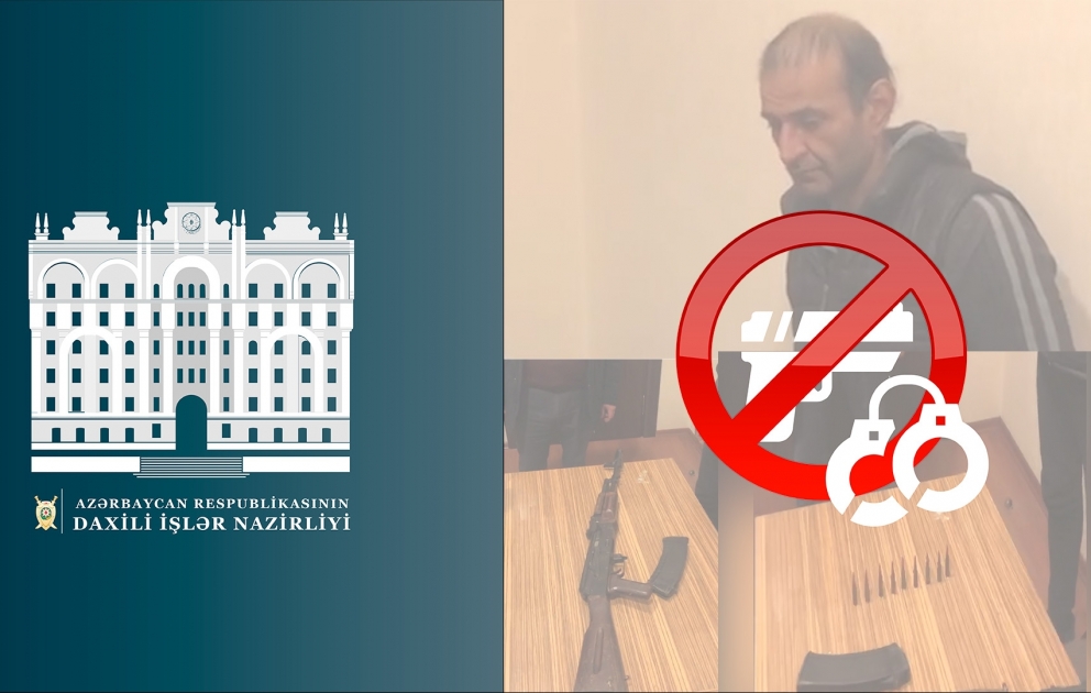 Bakıda “Kalaşnikov” avtomatı satmaq istəyən şəxs saxlanılıb
