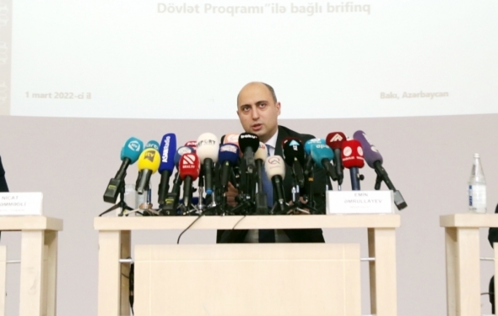Emin Əmrullayev: 600 nəfərə yaxın şəhid ailə üzvü işlə təmin olunub