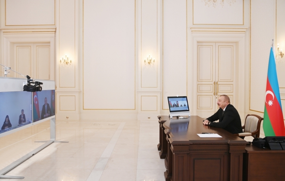 President Ilham Aliyev received in video format energy minister of Romania and special envoy of President of Romania