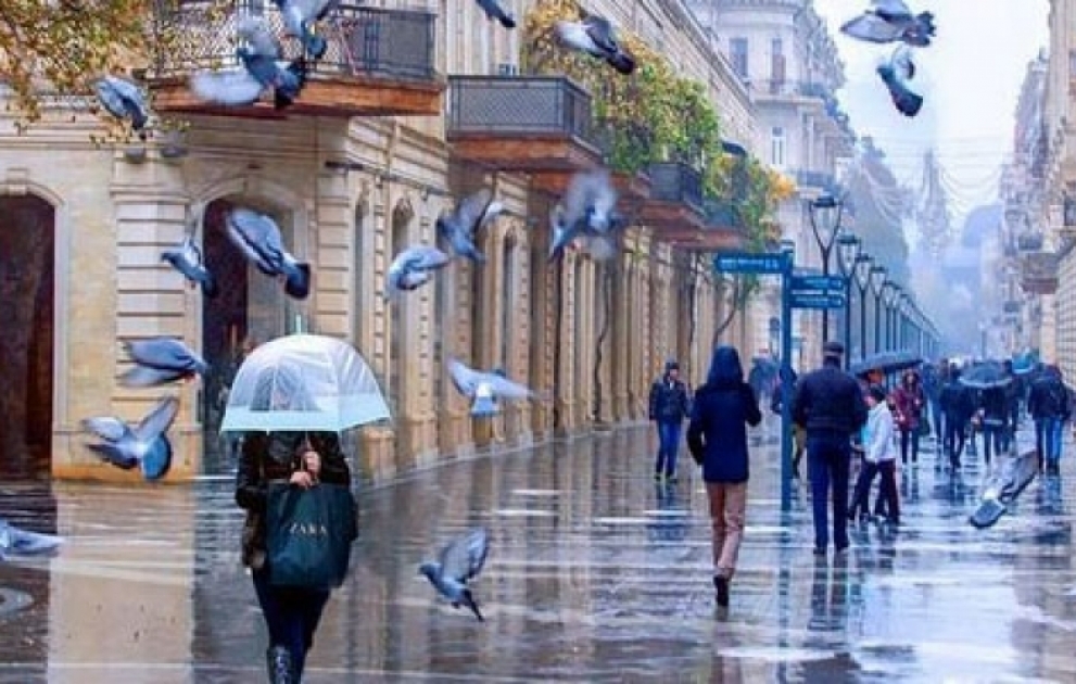 Bakıda və Abşeron yarımadasında gün ərzində arabir yağış yağacağı gözlənilir