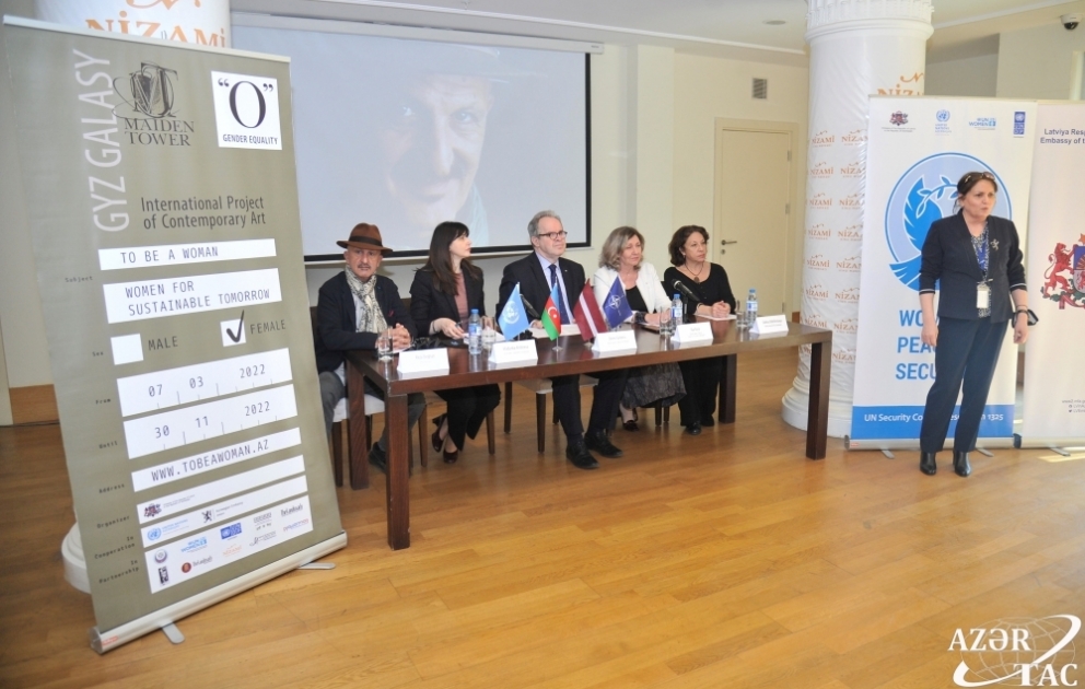 Gender bərabərliyi üzrə “O” müasir incəsənət layihəsi ilə bağlı mətbuat konfransı keçirilib