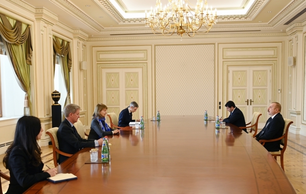 Le président azerbaïdjanais reçoit la représentante commerciale du Premier ministre britannique pour l’Azerbaïdjan