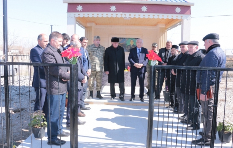 Füzulidə şəhid Məhəmməd Talıbovun xatirəsinə inşa olunan bulaq istifadəyə verilib