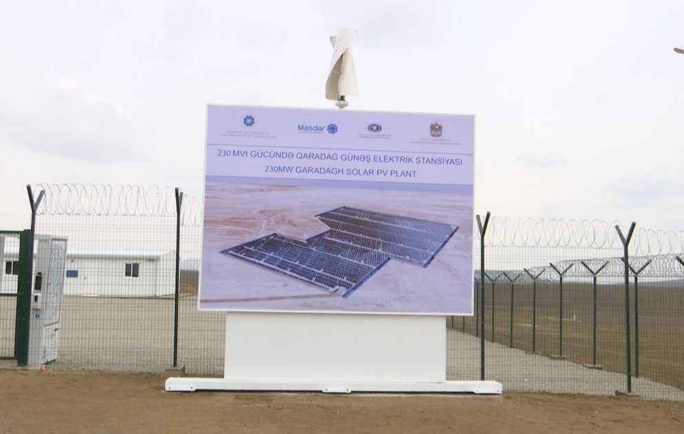 “Qaradağ” Günəş Elektrik Stansiyası gələn il istifadəyə veriləcək