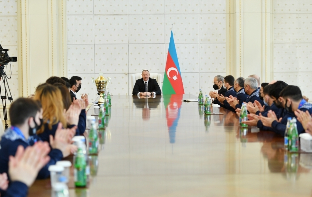 Prezident İlham Əliyev: Biz idman sahəsində də qabaqcıl ölkələrin sırasındayıq və bu liderliyi qorumalıyıq