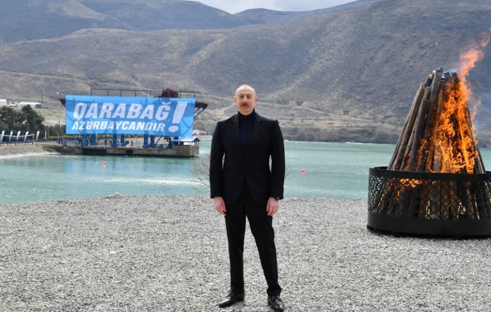 Prezident İlham Əliyev: Şadam və xoşbəxtəm ki, Novruz bayramını doğma Qarabağ diyarında qeyd edirik
