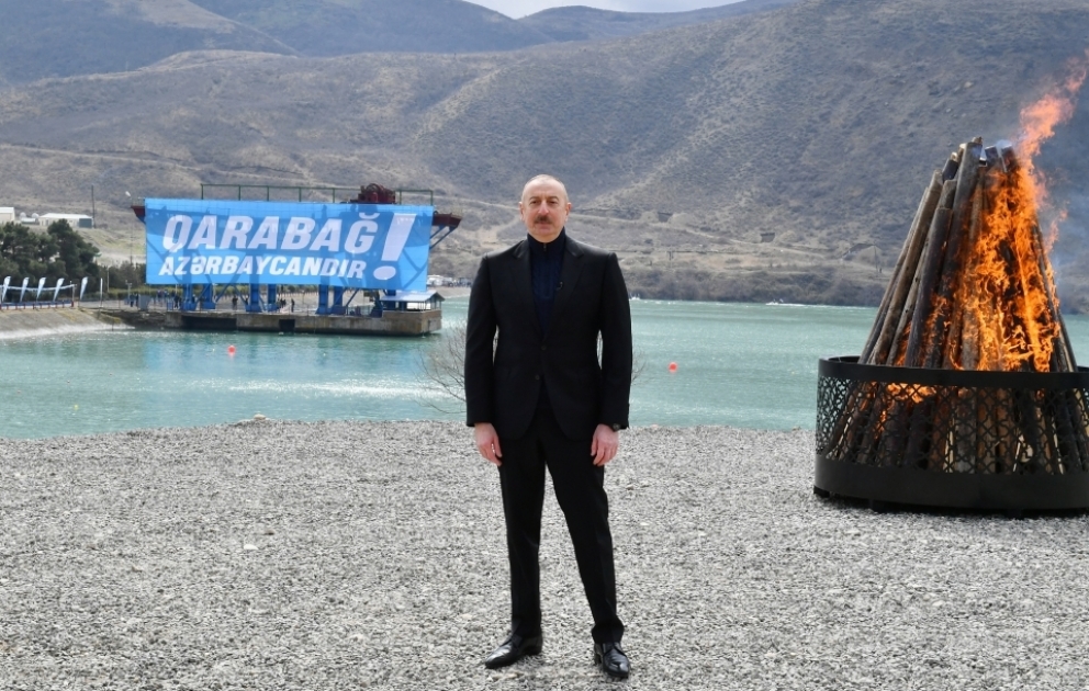 Prezident: Bizim əsas vəzifəmiz keçmiş məcburi köçkünləri tezliklə bu doğma diyara qaytarmaqdır